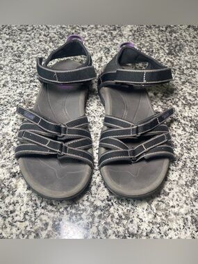 Teva Womens Outdoor Hiking Sandals Size 7 Purple & Black Gorpcore Sporty